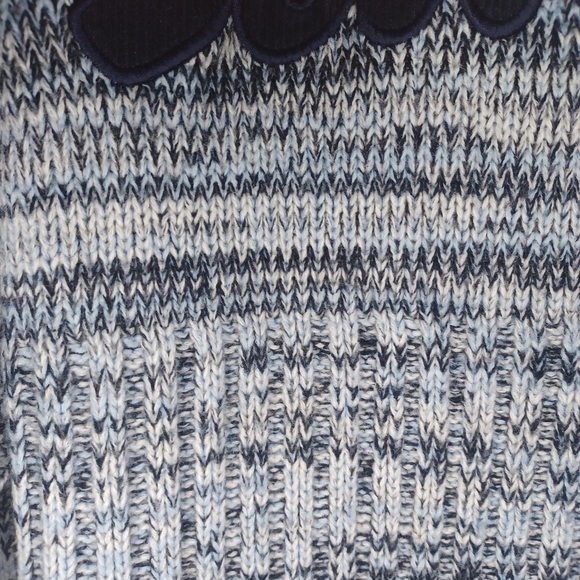 Vintage Y2K Southpole Knit Sweater Mens Size Medium Blue Big Front Logo Casual - Picture 4 of 13